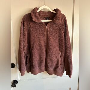 Athleta Tugga Chocolate Sherpa Jacket